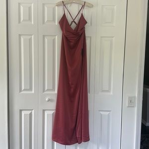 Lulus rose pink maxi dress